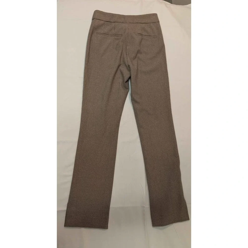 Babaton Atelier Houndstooth Pants Womens 00 Brown‎ Slim